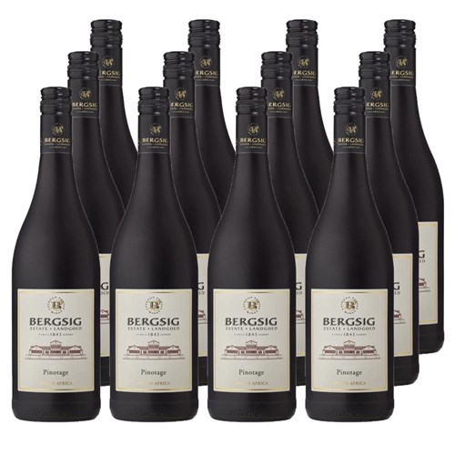Case of 12 Bergsig Estate Pinotage 75cl Red Wine